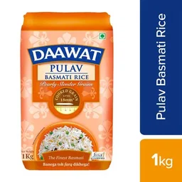 Daawat Basmati Rice/Basmati Akki - Pulav, 1 kg Pouch