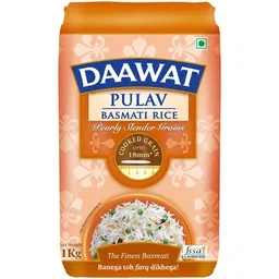 Daawat Basmati Rice/Basmati Akki - Pulav, 1 kg Pouch
