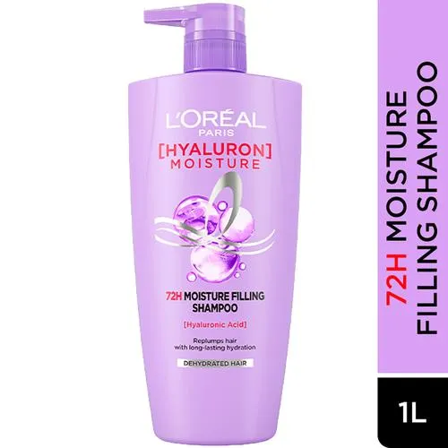 L'OREAL PARIS Hyaluron Moisture 72H Moisture Filling Shampoo - With Hyaluronic Acid, 1 L_0