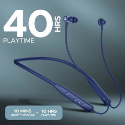 BoAt Rockerz 111 Neckband - Deep Blue (Bluetooth Wireless Neckband with Up to 40 Hrs Playtime, Dual Device Pairing, Enx Tech, Beast Mode, ASAP Charging, Btv5.3, Ipx5,Type-C Interface & Magnetic in Ear Buds)