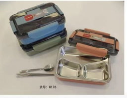 3 Grid Stainless Steel Lunch Box