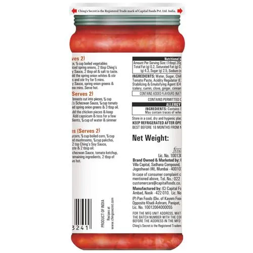 Ching's Secret Secret Schezwan Stir FryÂ Sauce, 250 g Jar_2