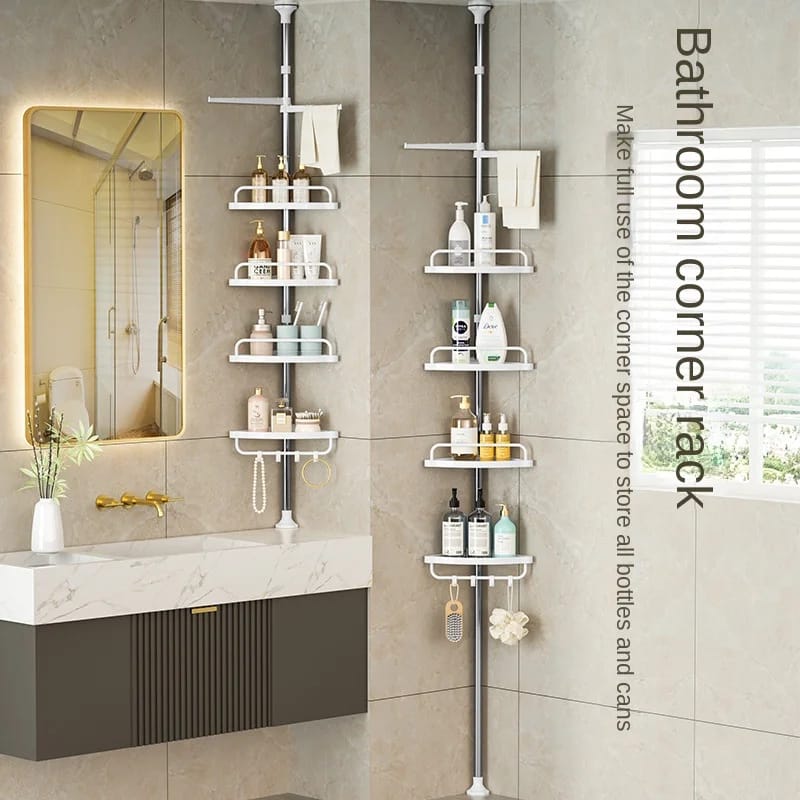 4 tier Adjustable Telescopic Multi corner Shelf Organizer_0