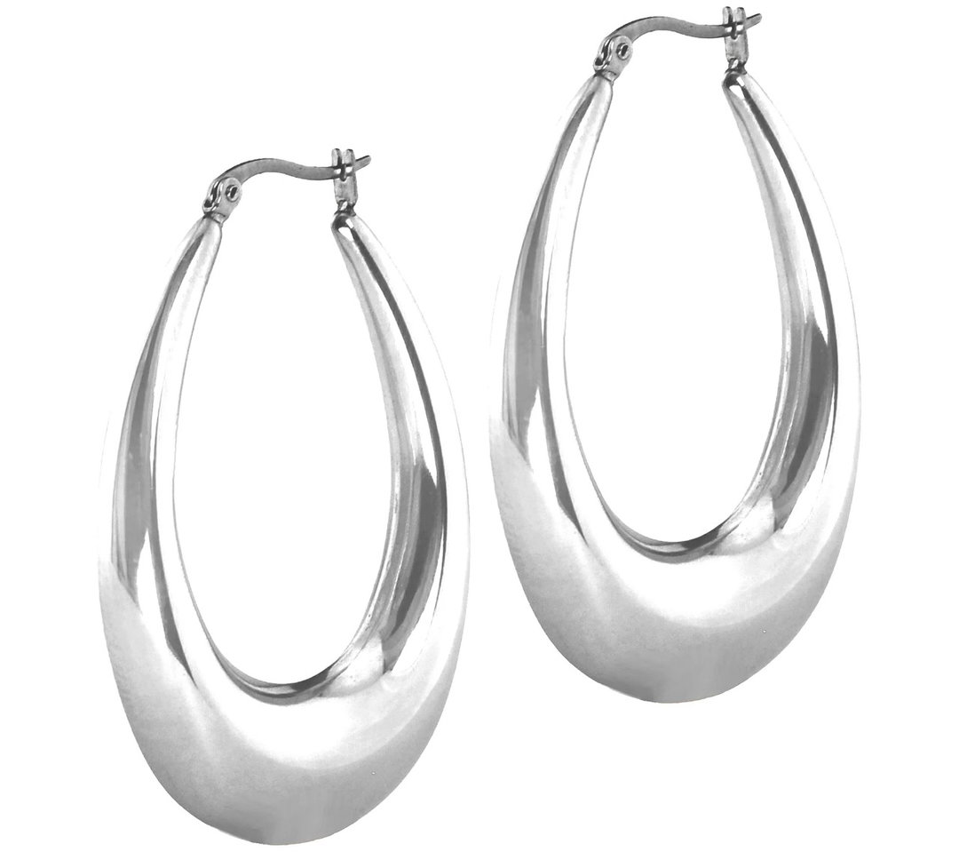 Sleek oval Hoop