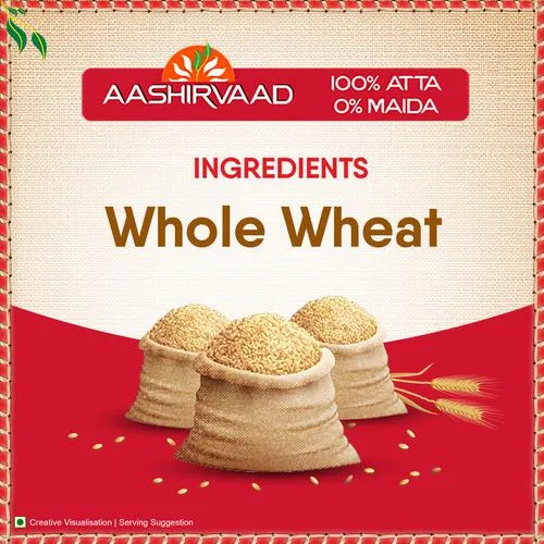 Aashirvaad Atta/Godihittu - Whole Wheat, 10 kg_2