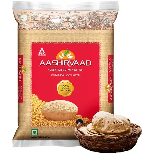 Aashirvaad Atta/Godihittu - Whole Wheat, 10 kg