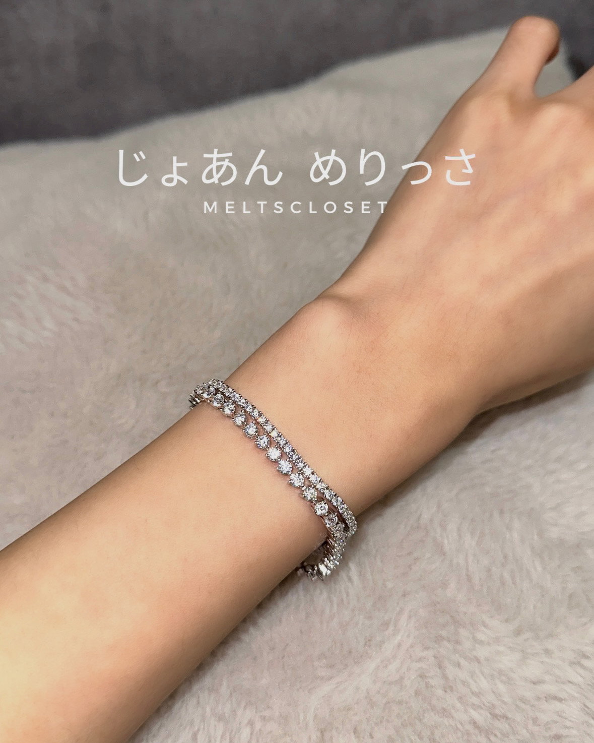  3 PRONG DIAMOND TENNIS BRACELET _7