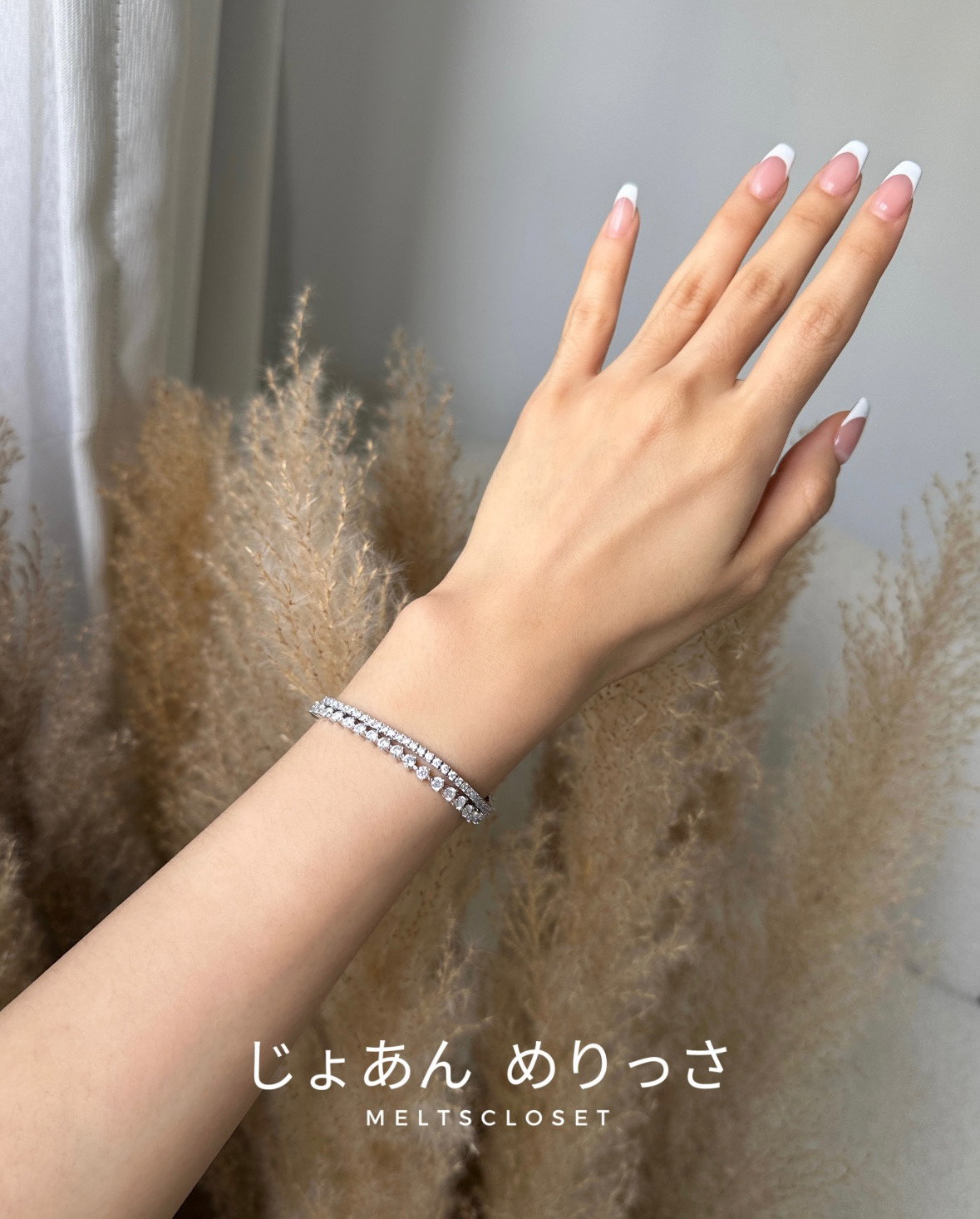  3 PRONG DIAMOND TENNIS BRACELET _10