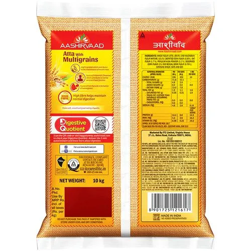 Aashirvaad Atta with Multigrains - High Fibre, 10 kg_1