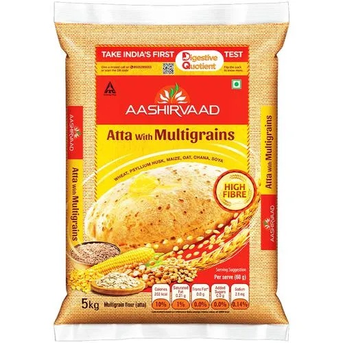 Aashirvaad Atta with Multigrains - High Fibre, 10 kg_0