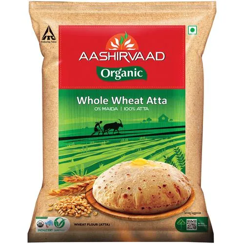 Aashirvaad Organic Whole Wheat Atta, 5 kg_0