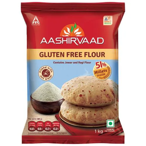 Aashirvaad Natureâ€™s Superfoods Gluten Free Flour - Rich In Dietary Fibre, Protein, Magnesium & Iron, 1 kg Pouch