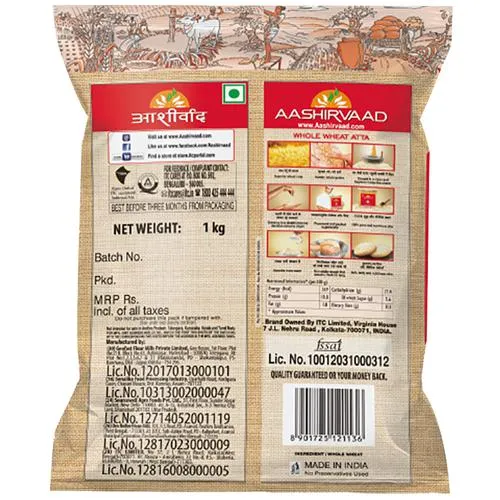Aashirvaad Atta - Shudh, Chakki, 1 kg_2