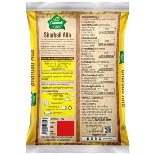Ganesh Gold Sharbati Atta, 1 kg_1