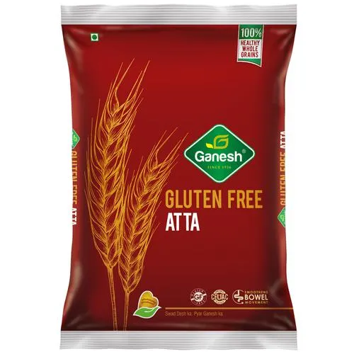 Ganesh Gluten Free Atta - High In Fibre, 1 kg Pouch