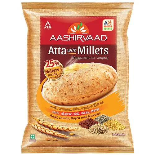 Aashirvaad Atta With Millets, 1 kg_1