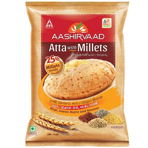 Aashirvaad Atta With Millets, 5 kg_1
