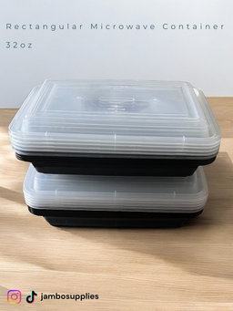Re 32 Oz Black Base Containers