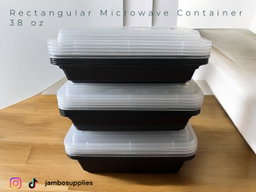 Re 38 Oz Black Base Containers