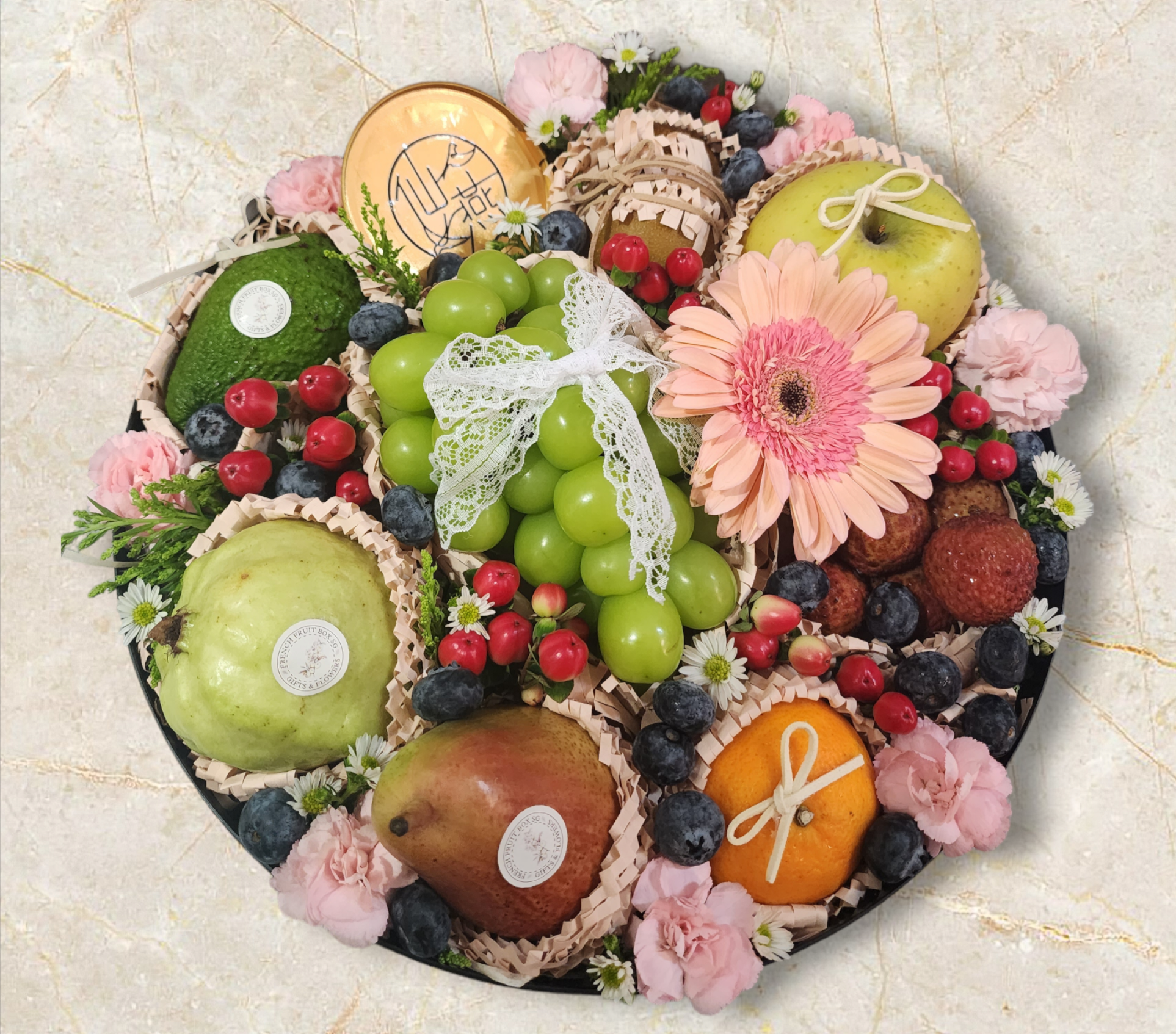 FFB - LARGE French Fruit Box with Bird's Nest_0