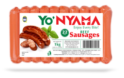  Yo' Nyama Beef Sausages (premium) /Kg