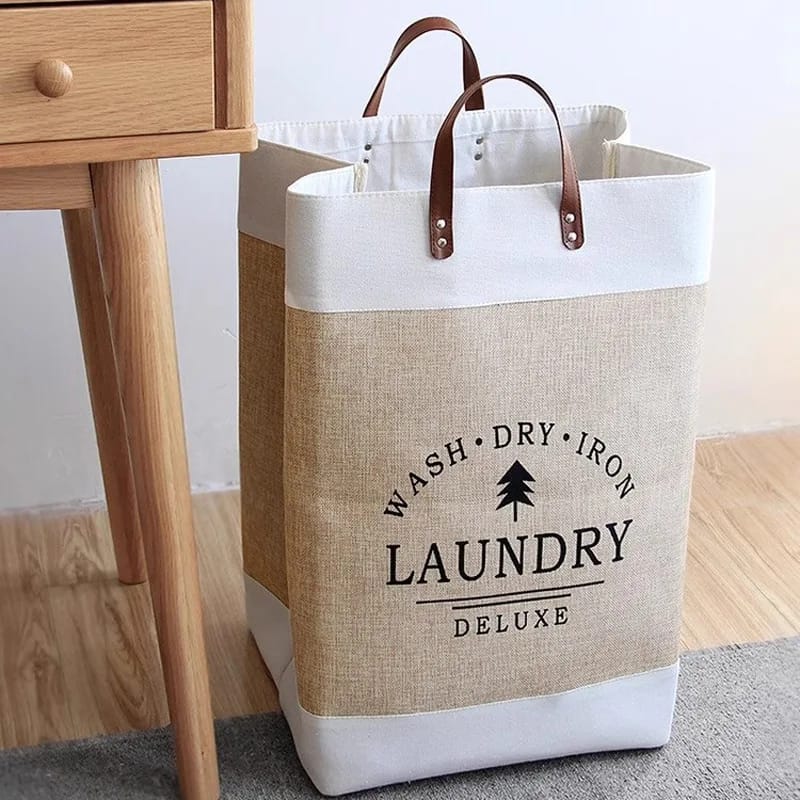Large capacity foldable laundry deluxe basket _4
