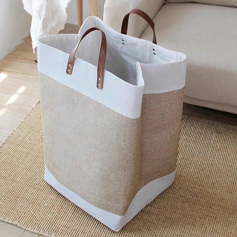 Large capacity foldable laundry deluxe basket _3