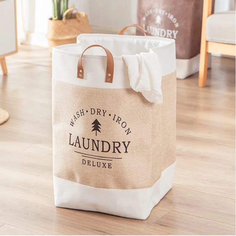 Large capacity foldable laundry deluxe basket _2