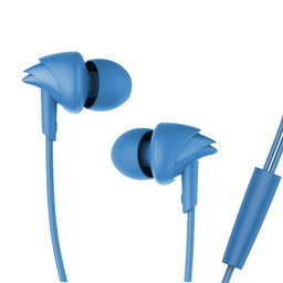BoAt BassHeads 100 in-Ear Wired Earphones with Hawk Inspired Design, Integrated Multifunction control, Super Extra Bass & Instant Voice Assistant(Blue)