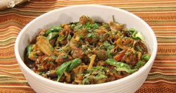 Karelay chicken with salad