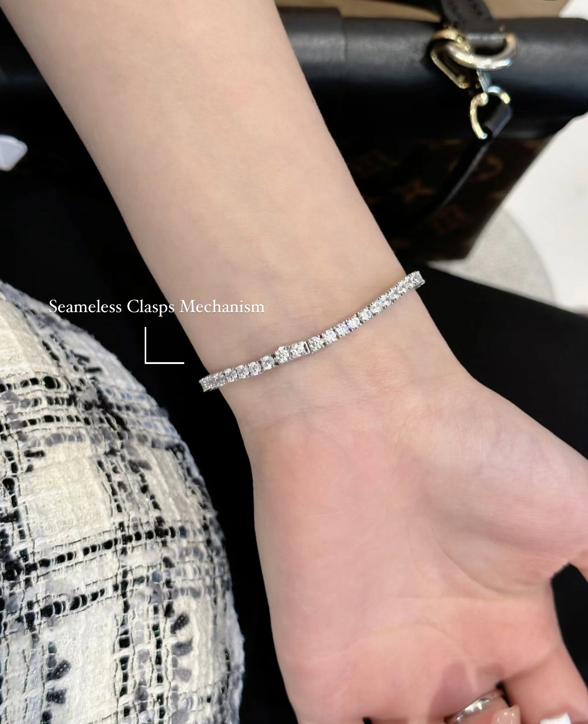  3 PRONG DIAMOND TENNIS BRACELET _5