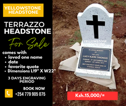 Terrazzo headstone