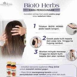 Bio 10 Herbs Hair Treatment Oil by JRM Bonda Rozita