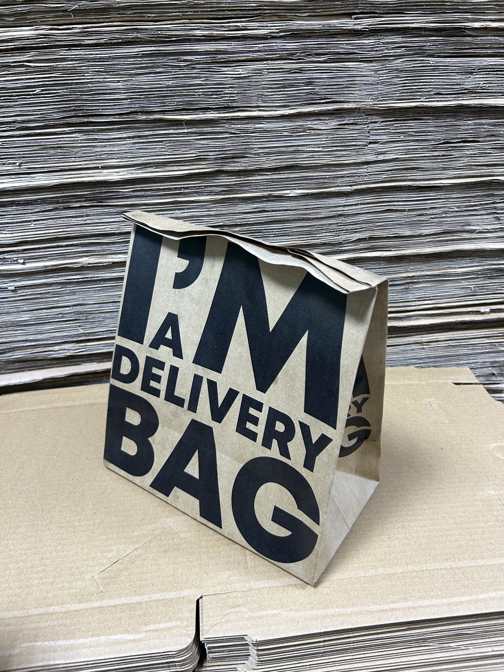 “I’M A DELIVERY BAG”  TAKEOUT BAGS - 2 SIZES/RETAIL_3