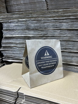 “WARNING”  DELIVERY TAKEOUT BAGS - 2 SIZES/RETAIL