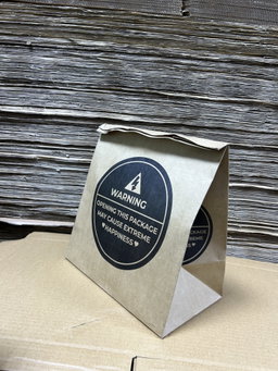“WARNING”  DELIVERY TAKEOUT BAGS - 2 SIZES/RETAIL