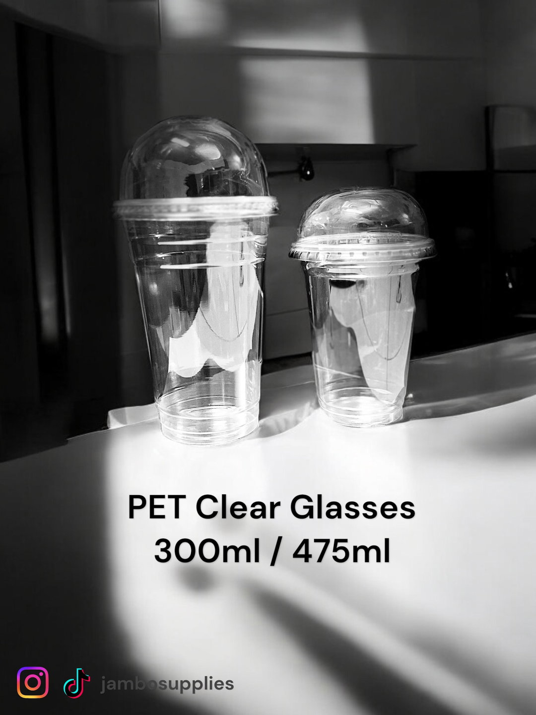 PET Clear Cup With Dome Lids