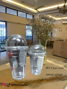 PET Clear Cup With Dome Lids