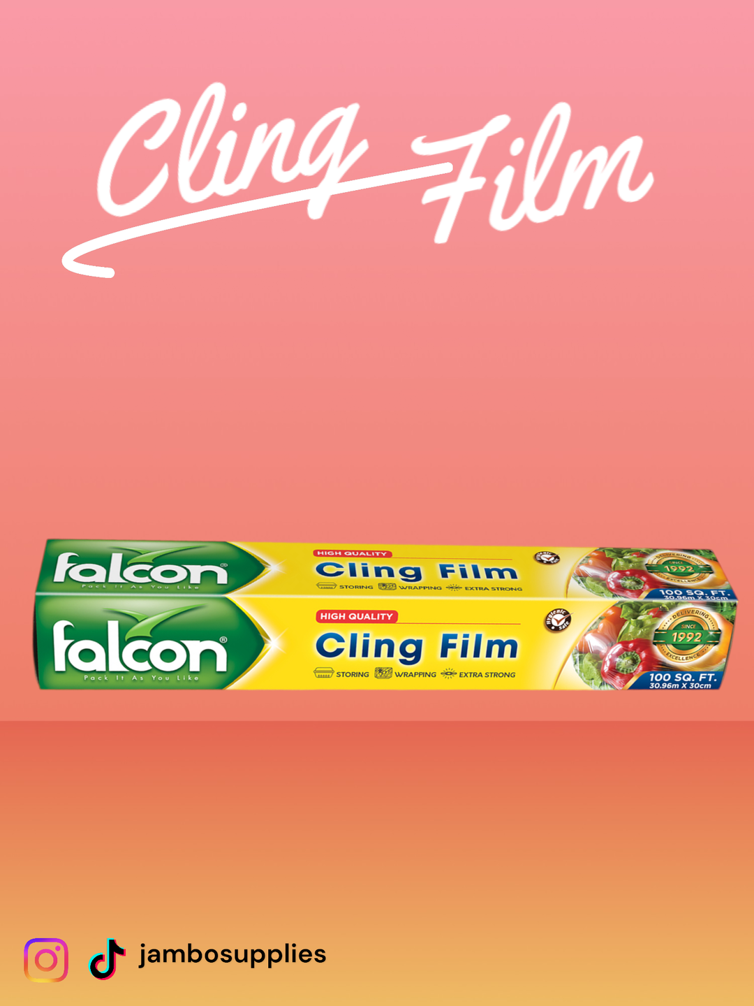Cling Film (100 SQ FT)