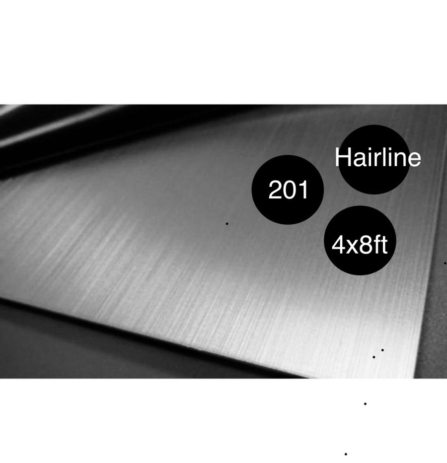 Plat Stainless Hairline 4x8 ft ( 1.22 x 2.44m)
