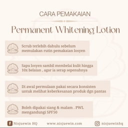PWL Permanent Whitening Lotion