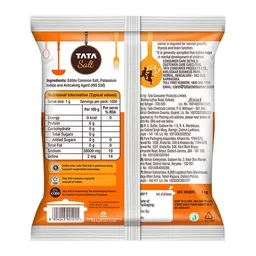 Tata Salt Vacuum Evaporated Iodised Salt - Helps Mental Development, 1 kg Pouch