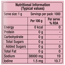 Tata Salt Pink Salt, 1 kg Pouch