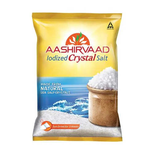 Aashirvaad Iodized Crystal Salt/Uppu, 1 kg_1