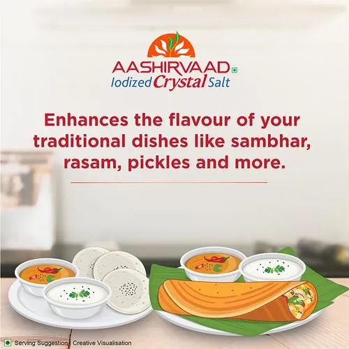 Aashirvaad Iodized Crystal Salt/Uppu, 1 kg_4
