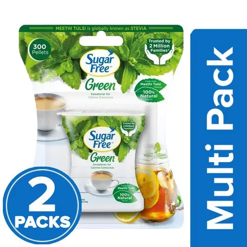 Sugar Free Green Sweetener With Stevia Pellets, 2x300 pcs Multipack_0