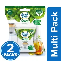 Sugar Free Green Sweetener With Stevia Pellets, 2x300 pcs Multipack