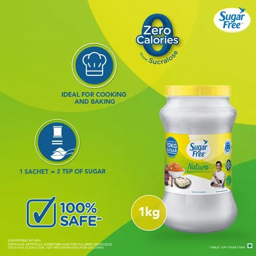 Sugar Free Natura Sweetener - Zero Calories, 1 kg Jar_4