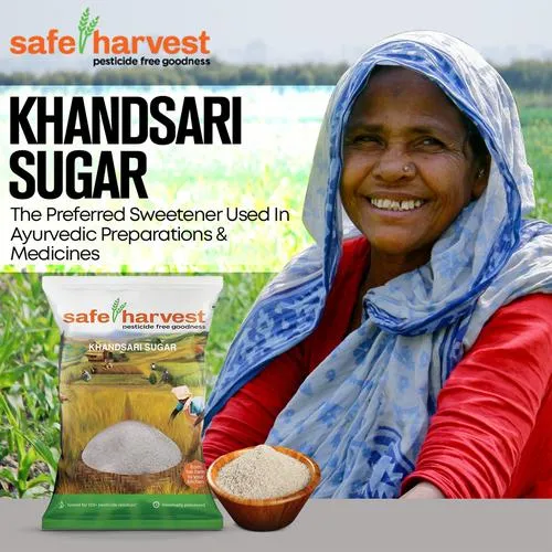 Safe Harvest Khandsari Sugar/Sakkare - Pesticide Free, 1 kg_4