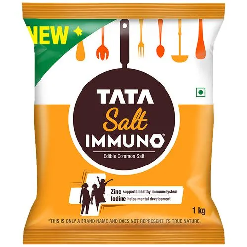 Tata Salt Immuno*, Goodness of Zinc & Iodine, Zinc Helps Support Immunity, Edible Common Salt, 1 kg_1